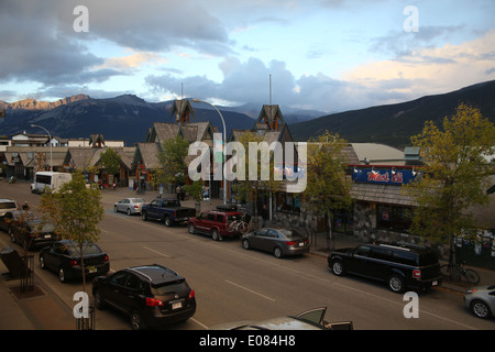 Gesamtansicht von Banff, Kanada Stockfoto