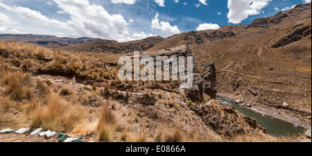 Parkanlage der Mumie von Paraqra in Peru, Südamerika Stockfoto