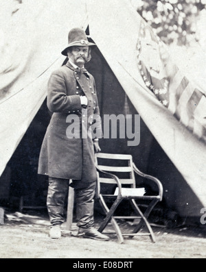 Ambrose Everett Burnside, US-amerikanischer Soldat und Politiker und wen "Koteletten" benannt wurden Stockfoto