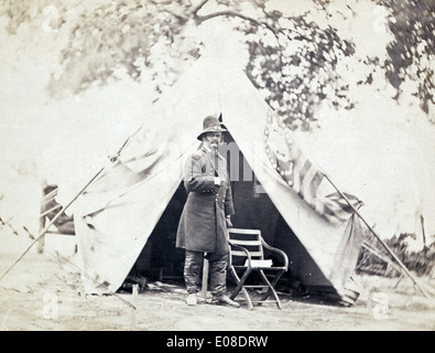 Ambrose Everett Burnside, US-amerikanischer Soldat und Politiker und wen "Koteletten" benannt wurden Stockfoto