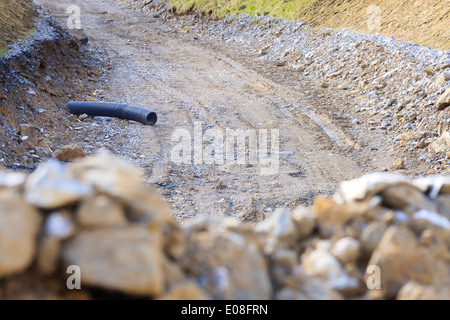 Straßenarbeiten Stockfoto