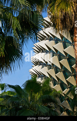 Futuristische Dach des Theater an der Bucht, Singapur. Stockfoto