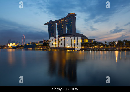Marina Bay @ Dawn, Singapur. Stockfoto