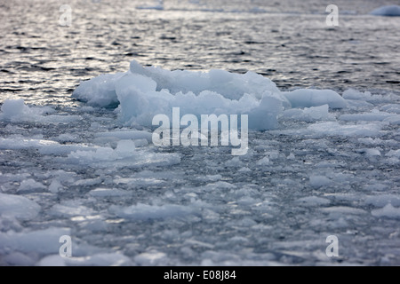 dreiste Meereis bildet am Rande der Freiwasser-Winter in der Antarktis schließen Stockfoto
