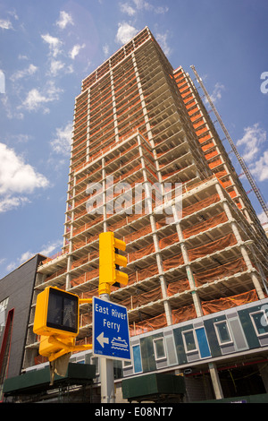 Entwicklung des Jägers Point South Projekts in Long Island City in New York Stockfoto