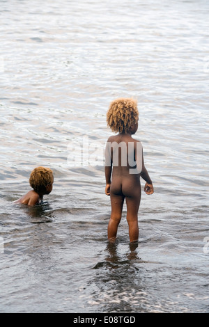 Kinder, Insel Tanna, Vanuatu, Südpazifik Stockfoto