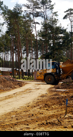 Woburn Forest Centre Parcs Bau der neue Urlaub Rückzug Dorf Park Parks Parc Center Abbey Manor Safaritiere Stockfoto