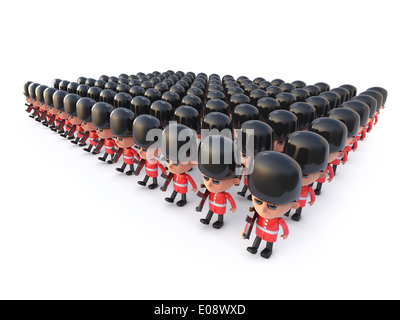 3D Coldstream Guards Stockfoto