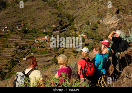 Dorf Benchijigua, La Gomera, Kanarische Inseln, Spanien Stockfoto