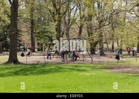 Arthur Ross Pinetum im Central Park, New York, USA Stockfoto