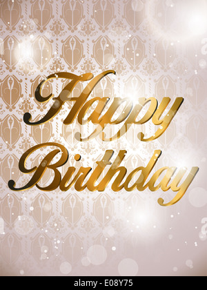 Vektor - Happy Birthday farbigen Hintergrund Karte Stockfoto