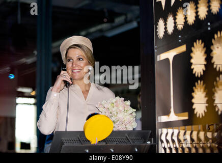 Gelderland, Niederlande. 6. Mai 2014. Königin Maxima der Niederlande besucht die Achterhoek Region in der Provinz Gelderland in den Niederlanden, 6. Mai 2014. Bildnachweis: Dpa picture Alliance/Alamy Live News Stockfoto