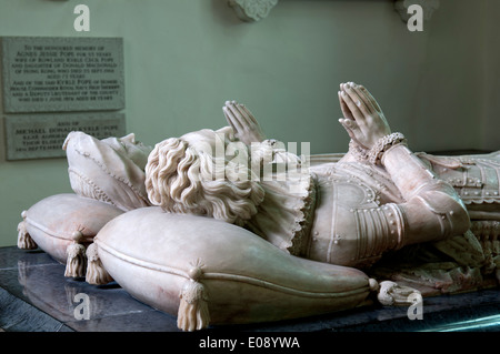 Kyrle Grab, St. Bartholomew's Kirche, viel Marcle, Herefordshire, England, UK Stockfoto