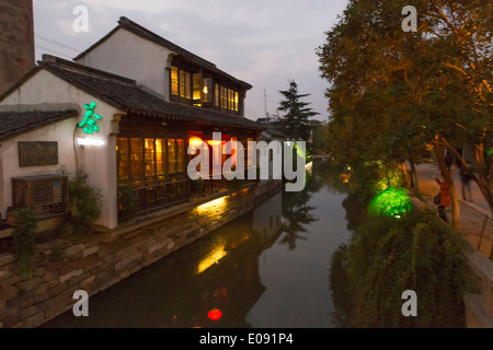 Jiangsu Provinz Suzhou Venedig des Ostens auf nahezu Stockfoto