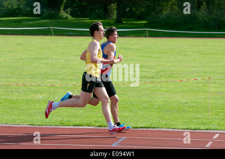 Leichtathletik, Läufer in 5000 m Männer auf Vereinsebene, UK Stockfoto