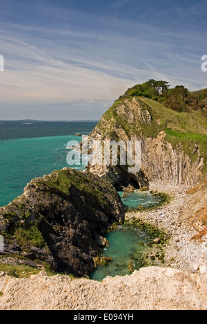 Stair Hole außerhalb Lulworth, auf die Jurassic Coast in Südengland Stockfoto