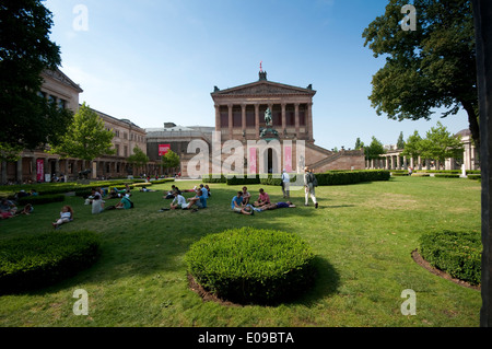 Deutschland, Berlin, Mitte Bezirk, Insel der Museumsinsel, Alte Nationalgalerie Alte Nationalgalerie Stockfoto