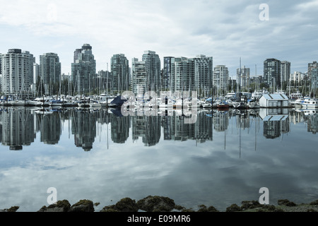 Kanada, Vancouver, Skyline von Coral Harbour Stockfoto