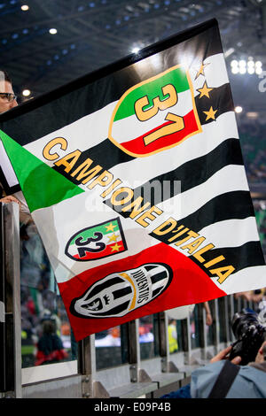 Turin, Italien. 5. Mai 2014. Fans (Juventus) Fußball: Italienisch "Serie A" match zwischen Juventus 1-0 Atalanta bei Juventus Stadium in Turin, Italien. © Maurizio Borsari/AFLO/Alamy Live-Nachrichten Stockfoto