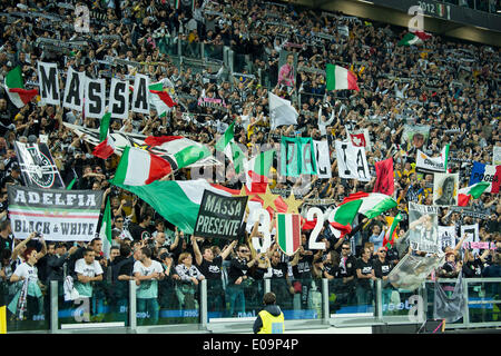 Turin, Italien. 5. Mai 2014. Fans (Juventus) Fußball: Italienisch "Serie A" match zwischen Juventus 1-0 Atalanta bei Juventus Stadium in Turin, Italien. © Maurizio Borsari/AFLO/Alamy Live-Nachrichten Stockfoto