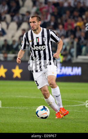 Turin, Italien. 5. Mai 2014. Giorgio Chiellini (Juventus) Fußball: Italienisch "Serie A" match zwischen Juventus 1-0 Atalanta bei Juventus Stadium in Turin, Italien. © Maurizio Borsari/AFLO/Alamy Live-Nachrichten Stockfoto