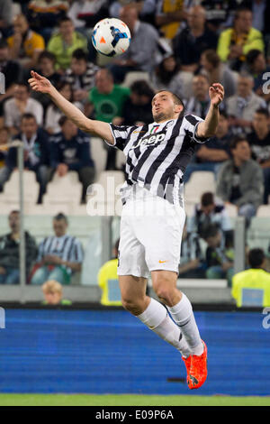 Turin, Italien. 5. Mai 2014. Giorgio Chiellini (Juventus) Fußball: Italienisch "Serie A" match zwischen Juventus 1-0 Atalanta bei Juventus Stadium in Turin, Italien. © Maurizio Borsari/AFLO/Alamy Live-Nachrichten Stockfoto
