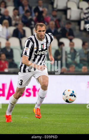 Turin, Italien. 5. Mai 2014. Giorgio Chiellini (Juventus) Fußball: Italienisch "Serie A" match zwischen Juventus 1-0 Atalanta bei Juventus Stadium in Turin, Italien. © Maurizio Borsari/AFLO/Alamy Live-Nachrichten Stockfoto