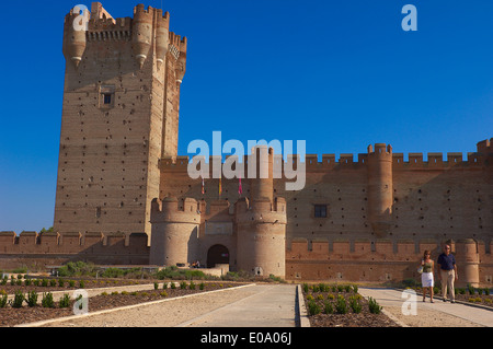 La Mota Burg (15. Jh.), Medina del Campo. Provinz Valladolid, Kastilien-León, Spanien. Stockfoto