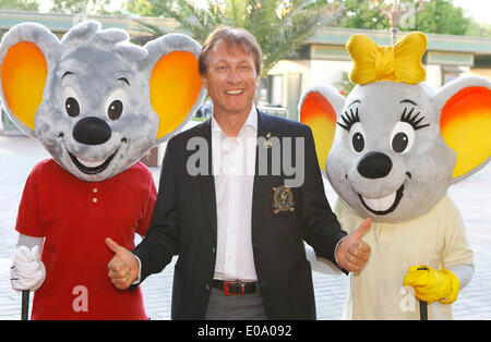 Herbolzheim, Deutschland - 5. Mai 2014: Eagles Charity Golf Cup und Gala im Golfclub Breisgau und Europa-Park Rust mit ex-Skater Norbert Schramm Credit: Dpa picture-Alliance/Alamy Live News Stockfoto