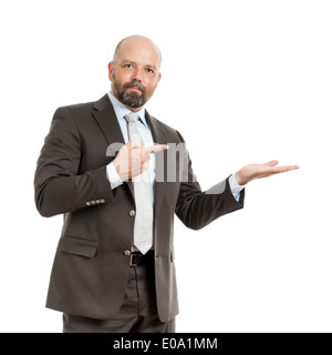 Ein Bild eines schönen Geschäftsmannes zeigen Stockfoto