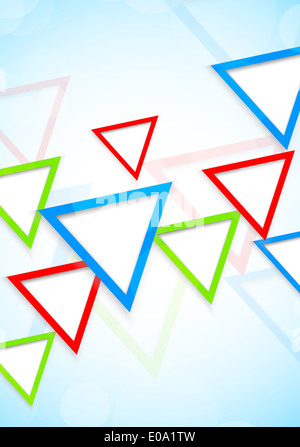 Zusammenfassung Hintergrund mit Dreiecken. Helles Bild Stockfoto