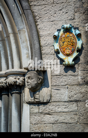 Detail am Eingang zum St. Patricks Kathedrale, Dublin Irland Stockfoto