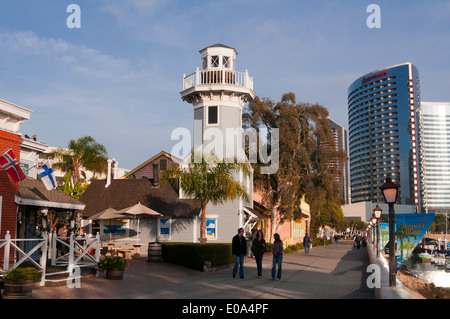 Seaport Village, San Diego, Kalifornien, USA. Stockfoto
