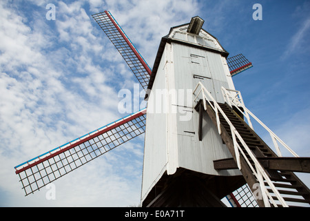 Bonne Chieremolen Windmühle in Brügge, Brügge, Belgien Stockfoto