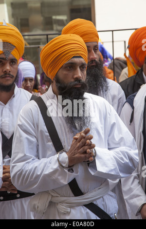 Jährliche Sikh Parade und Festival in der Madison Avenue in New York City Stockfoto