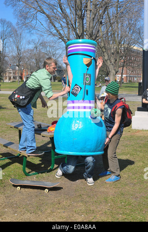 Bilder vom jährlichen 420 pro Cannabis Tag in London, Ontario am 20. April 2014 statt. Stockfoto