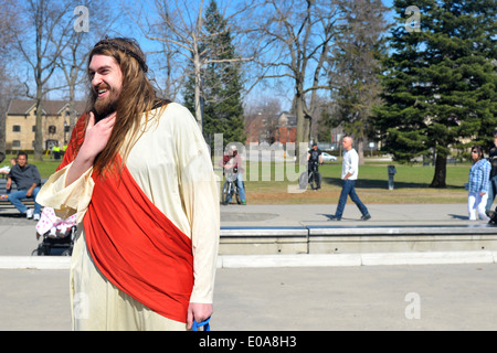 Bilder vom jährlichen 420 pro Cannabis Tag in London, Ontario am 20. April 2014 statt. Stockfoto