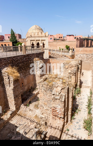 Almoravid Koubba (12. Jahrhundert), Marrakesch, Marokko, Nordafrika. Stockfoto