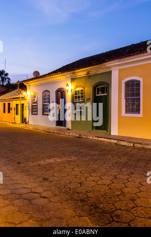 Historischen Zentrum von Ribeirao da Ilha Bezirk in der Abenddämmerung. Florianopolis, Santa Catarina, Brasilien. Stockfoto