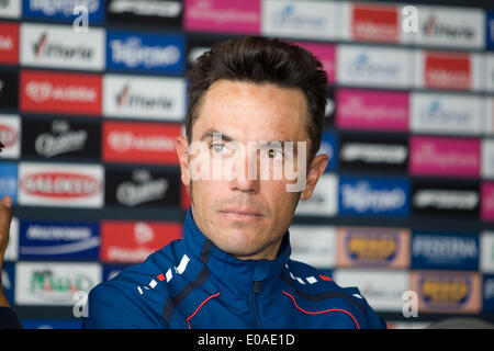 Waterfront Hall, Belfast, UK. 7. Mai 2014. Joaquin Rodriguez, Team Katjuscha auf der Giro-Top-Fahrer-Pressekonferenz Live © Bonzo/Alamy Stockfoto