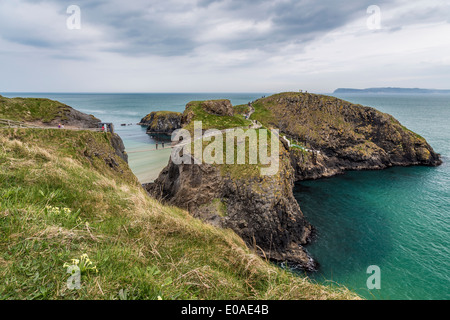 Carrick-a-Rede Rope Bridge Nordirland Antrim Stockfoto