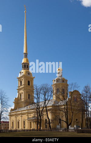Kathedrale der Heiligen Peter und Paul in der Peter-Pauls-Festung, Sankt Petersburg, Russland Stockfoto