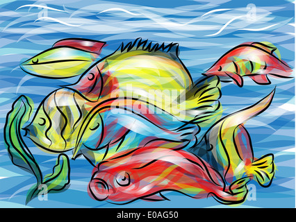 Korallenfische Stockfoto
