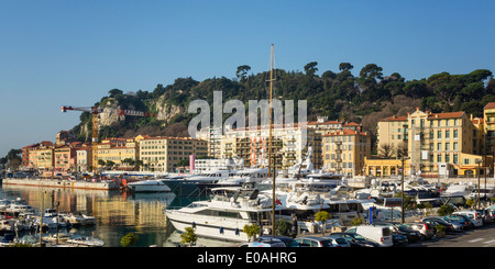 Alten Hafen Nizza, Alpes-Maritimes, Provence, Côte d ' Azur, Mittelmeer, Frankreich, Europa, Stockfoto