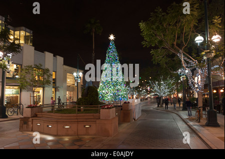 Santa Monica zu Weihnachten, Los Angeles, Kalifornien, USA. Stockfoto