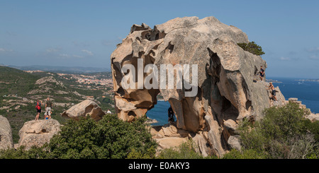 Italien-Sardinien-Boccia Dell Elefante Elephant rock Stockfoto