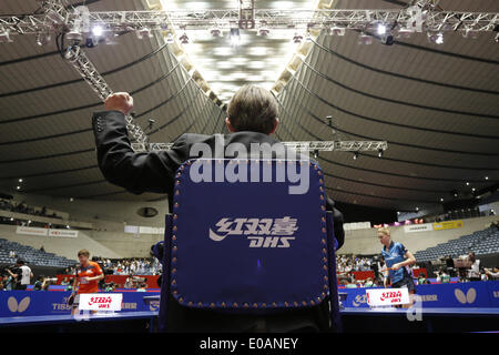 1. Yoyogi-Gymnasium, Tokio, Japan. 3. Mai 2014. Detail erschossen, 3. Mai 2014 - Tischtennis: Team Tischtennis Weltmeisterschaften 2014 am 1. Yoyogi-Gymnasium, Tokio, Japan. © AFLO SPORT/Alamy Live-Nachrichten Stockfoto