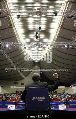1. Yoyogi-Gymnasium, Tokio, Japan. 3. Mai 2014. Detail erschossen, 3. Mai 2014 - Tischtennis: Team Tischtennis Weltmeisterschaften 2014 am 1. Yoyogi-Gymnasium, Tokio, Japan. © AFLO SPORT/Alamy Live-Nachrichten Stockfoto