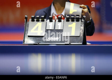 1. Yoyogi-Gymnasium, Tokio, Japan. 3. Mai 2014. Detail erschossen, 3. Mai 2014 - Tischtennis: Team Tischtennis Weltmeisterschaften 2014 am 1. Yoyogi-Gymnasium, Tokio, Japan. © AFLO SPORT/Alamy Live-Nachrichten Stockfoto
