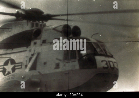 Periskop-Foto von HS-2 Piloten an Bord von u-Boot Stockfoto